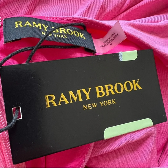 New! Ramy Brooks Gemma dress in wild pink maxi 17488 - Picture 10 of 13